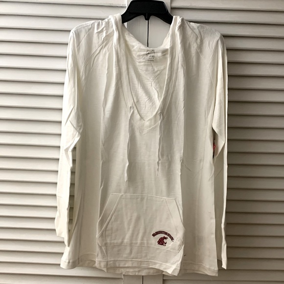 Nike Tops - New WSU Women’s Long-sleeve Embroidered hooded lightweight pullover - XL